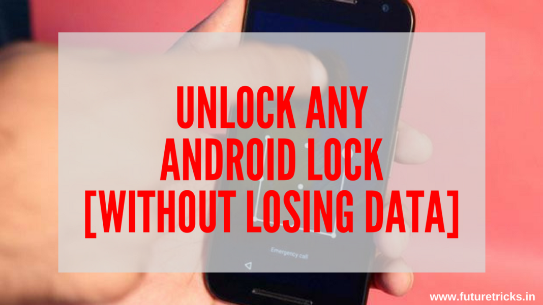 How to remove password from android without losing data