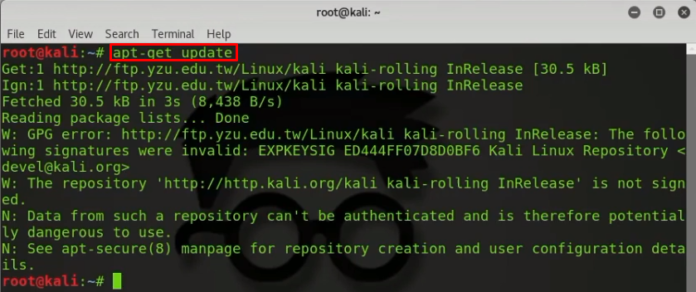 Handler failed to bind to настройка интерфейса kali linux